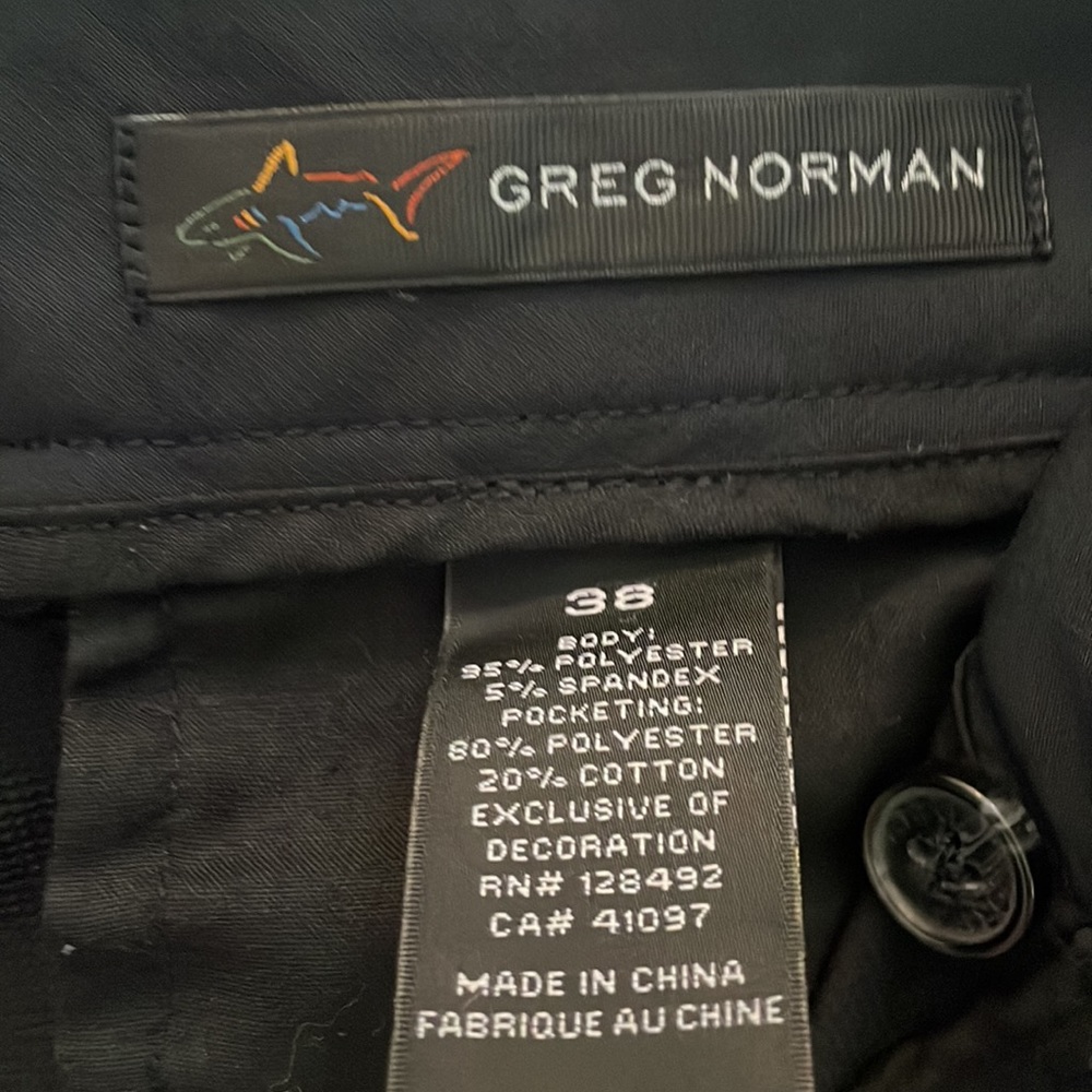 Greg Norman Men’s Shorts Black Size 38 - Picture 2 of 4